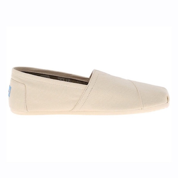 Toms Classic Alpargata Canvas Slip On Cream Shoes - Picture 2 of 11